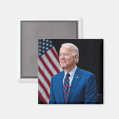 2021 Joe Biden US President Portrait Magneet (Voorkant / Achterkant)