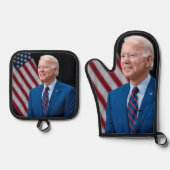 2021 Joe Biden US President Portrait Ovenwant & Pannenlap Set (Voorkant)