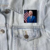 2021 Joe Biden US President Portrait Vierkante Button 5,1 Cm (In situ)