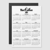 2021 Kalender Retro Hot Coffee Signage Magnetisch (Voorkant / Achterkant)