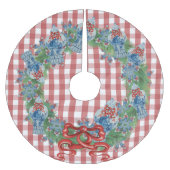 2021 Kerstblauwe gember jar.  Kerstboom Rok (Voorkant)