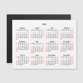 2021 lege kalender (Voorkant / Achterkant)