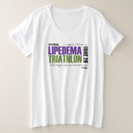 2021 Lipedema Triathlon - Plus formaat Shirt