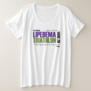 2021 Lipedema Triathlon - Plus formaat Shirt