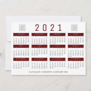 2021 Logo en naam van het bedrijf Feestdagenkaart