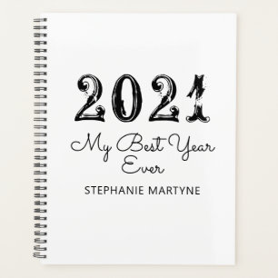2021 Meilleure année jamais personnalisée Blanc