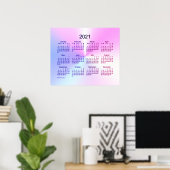 2021 Miami Shimmer Wandkalender van Janz Poster (Thuiskantoor)