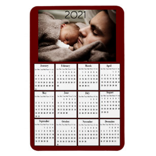 2021 Mini Calendar-koelkast Magneet