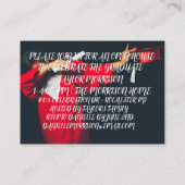 2021 Minimalistisch zwart-wit Afstuderen I Informatiekaartje (Achterkant)