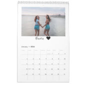 2021 Moderne Aangepaste foto Beste vrienden Kalender (Jan 2026)