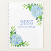2021 Moderne Floral Blue Hydrangea Personnalisé (Devant)