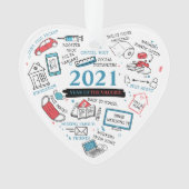 2021 Noël Vaccin Année Covid Commémoration (devant)