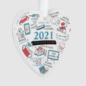 2021 Noël Vaccin Année Covid Commémoration (devant)