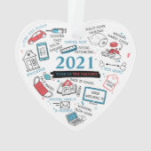 2021 Noël Vaccin Année Covid Commémoration (dos)