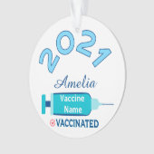 2021 Nom personnalisé Vaccin Noël (devant)