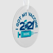 2021 Nom personnalisé Vaccin Noël (devant)