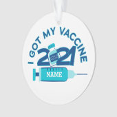 2021 Nom personnalisé Vaccin Noël (devant)