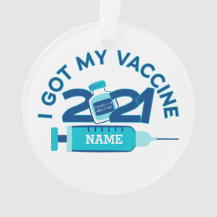 2021 Nom personnalisé Vaccin Noël