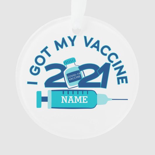 2021 Nom personnalisé Vaccin Noël (devant)