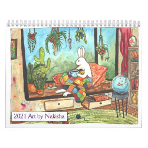 2021 Rabbit Art Calendar Kalender