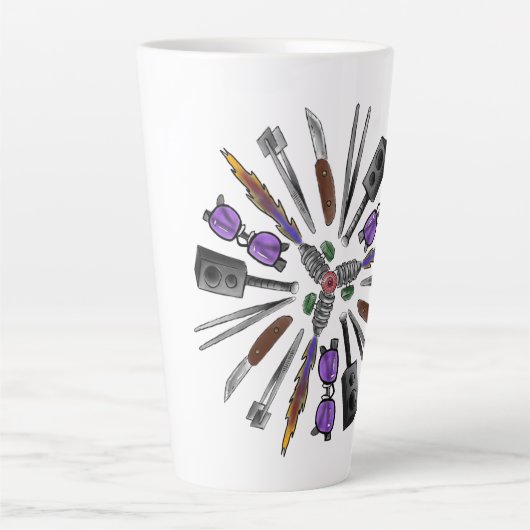 2021 Rassembler T-shirt Design Latte Mug (Devant)