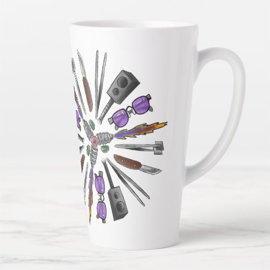 2021 Rassembler T-shirt Design Latte Mug (Droite)