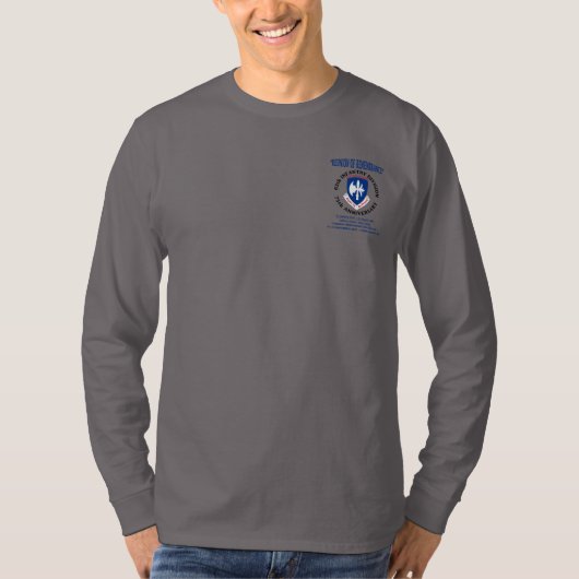 2021 Reunion Long Suite 65th Infantry Division T T-shirt (Voorkant)