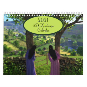 2021 Silverwebforge 3D Landscape Calendar Kalender