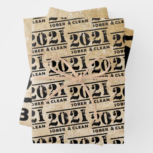 2021 Sober & Clean Celebrate Recovery Security Inpakpapier Vel (In situ)