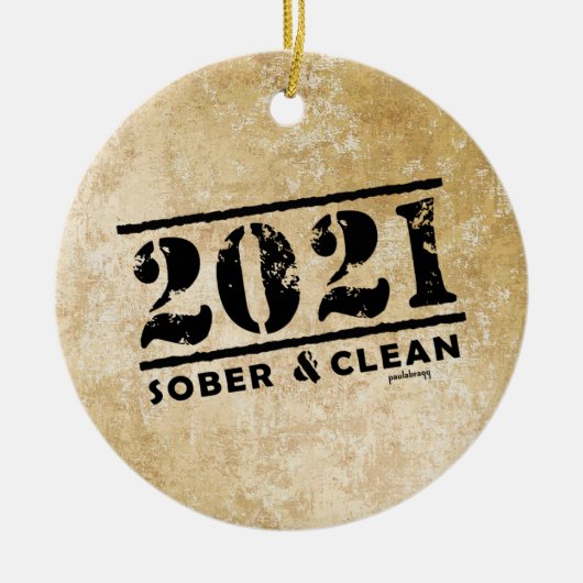 2021 Sober & Clean Recovery Services Keramisch Ornament (Voorkant)