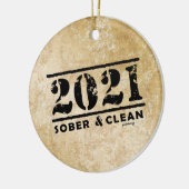 2021 Sober & Clean Recovery Services Keramisch Ornament (Links)