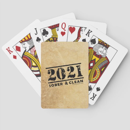 2021 Sober & Clean Recovery Services Pokerkaarten (Achterkant)