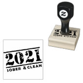 2021 Sober & Clean Recovery Services Rubberstempel (Gestempeld)