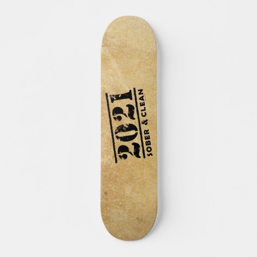 2021 Sober & Clean Recovery Services Skateboard (Voorkant)