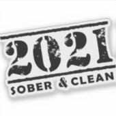2021 Sober & Clean Recovery Services Sticker (Voorkant)