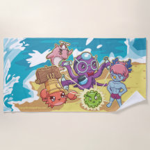 2021- Vaccine Power-UP-strandhanddoek