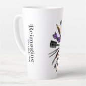 2021 Verzamelen van T-shirts Mok met design latte (Linkerhoek)