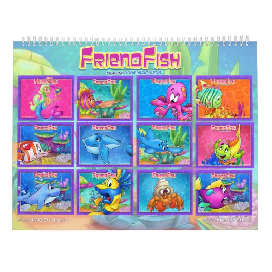 2021 VriendViskalender Kalender (Achterkant)