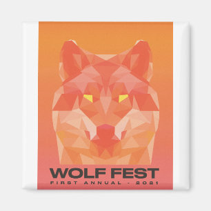2021 Wolf Fest Magnet Magneet