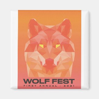 2021 Wolf Fest Magnet Magneet