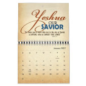 2021 YESHUA Jesus Jewish Name Christelijk Messiah Kalender (Jan 2027)