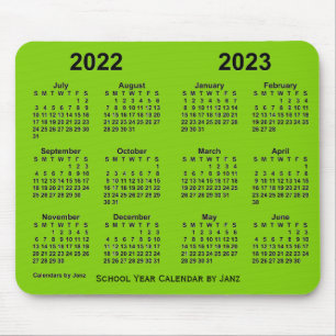 2022-2023 Schooljaar Goudgroene agenda van Janz Muismat