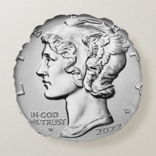2022 $25 Palladium Amerikaanse Adelaar Rond Kussen