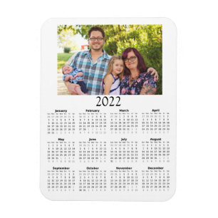 2022 Aangepaste fotokalender Mini Magneet