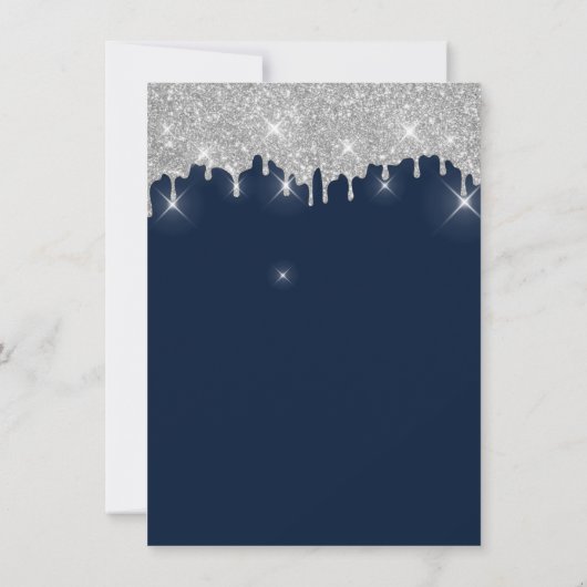 2022 Afstuderen Navy Silver Glitter Afstudeerder P (Achterkant)