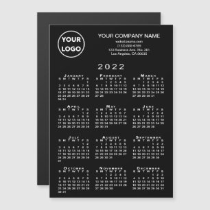 2022 Agenda Logo Zakelijk Tekst Zwart Magneetkaart