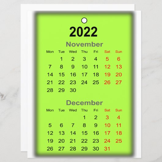 2022 Agenda November December Druk op.. (Voorkant / Achterkant)