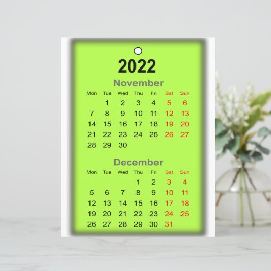 2022 Agenda November December Druk op.. (Staand voorkant)