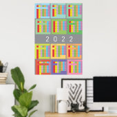 2022 agenda volledige kleur poster (Thuiskantoor)