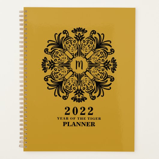 2022 Année du Tiger Planner (Devant)